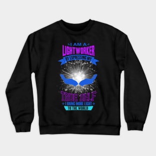 I am Lightworker -White Crewneck Sweatshirt